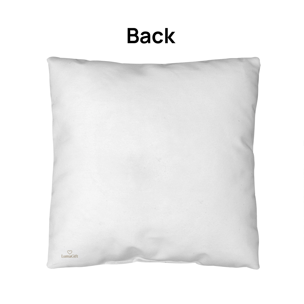 The memories we create together (White Pillow - celebrates marriage & engagement)