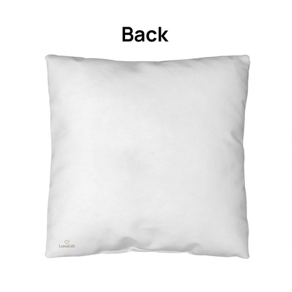 The memories we create together (White Pillow - celebrates marriage & engagement)