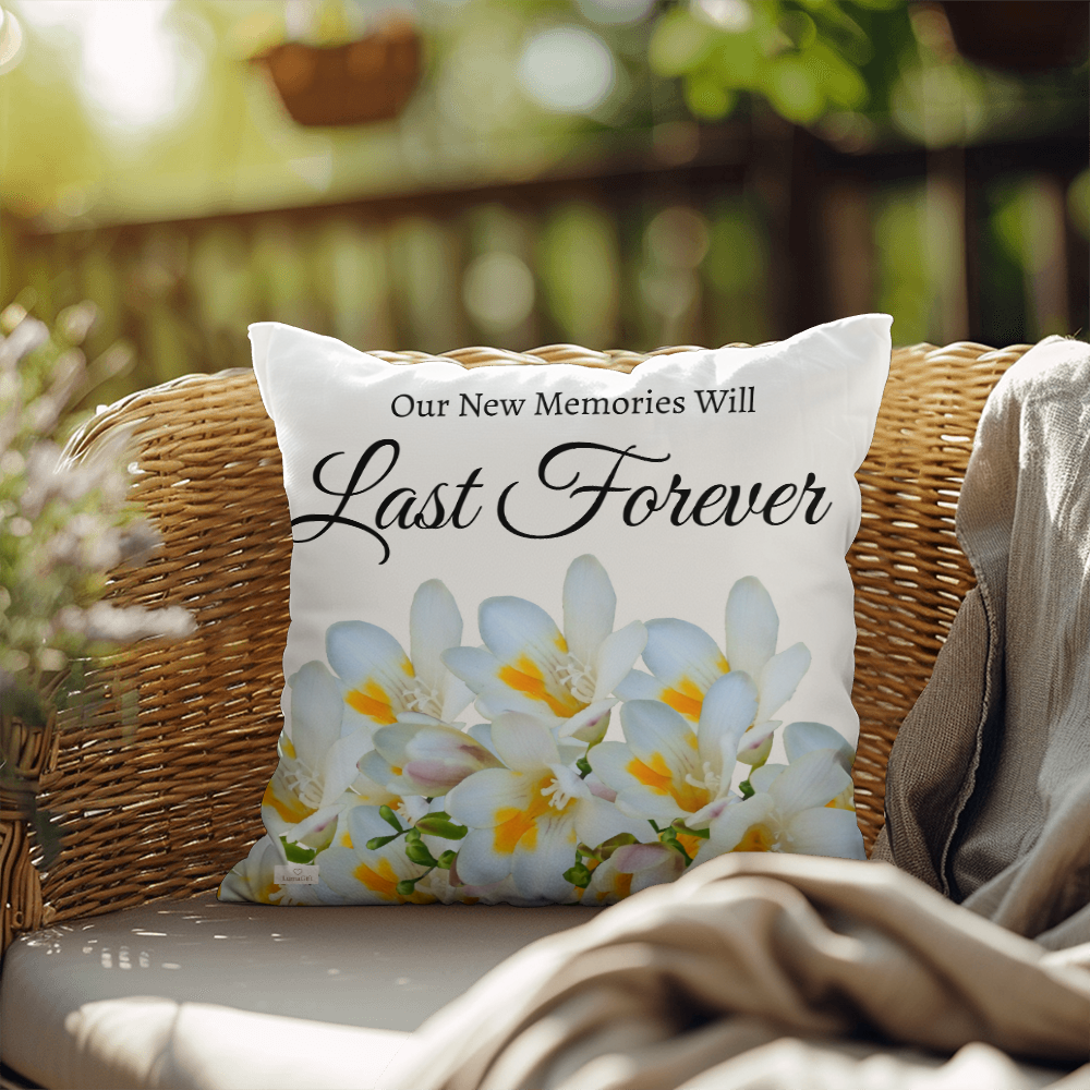 Our New Memories Will Last Forever (White - celebrates marriage & engagement)