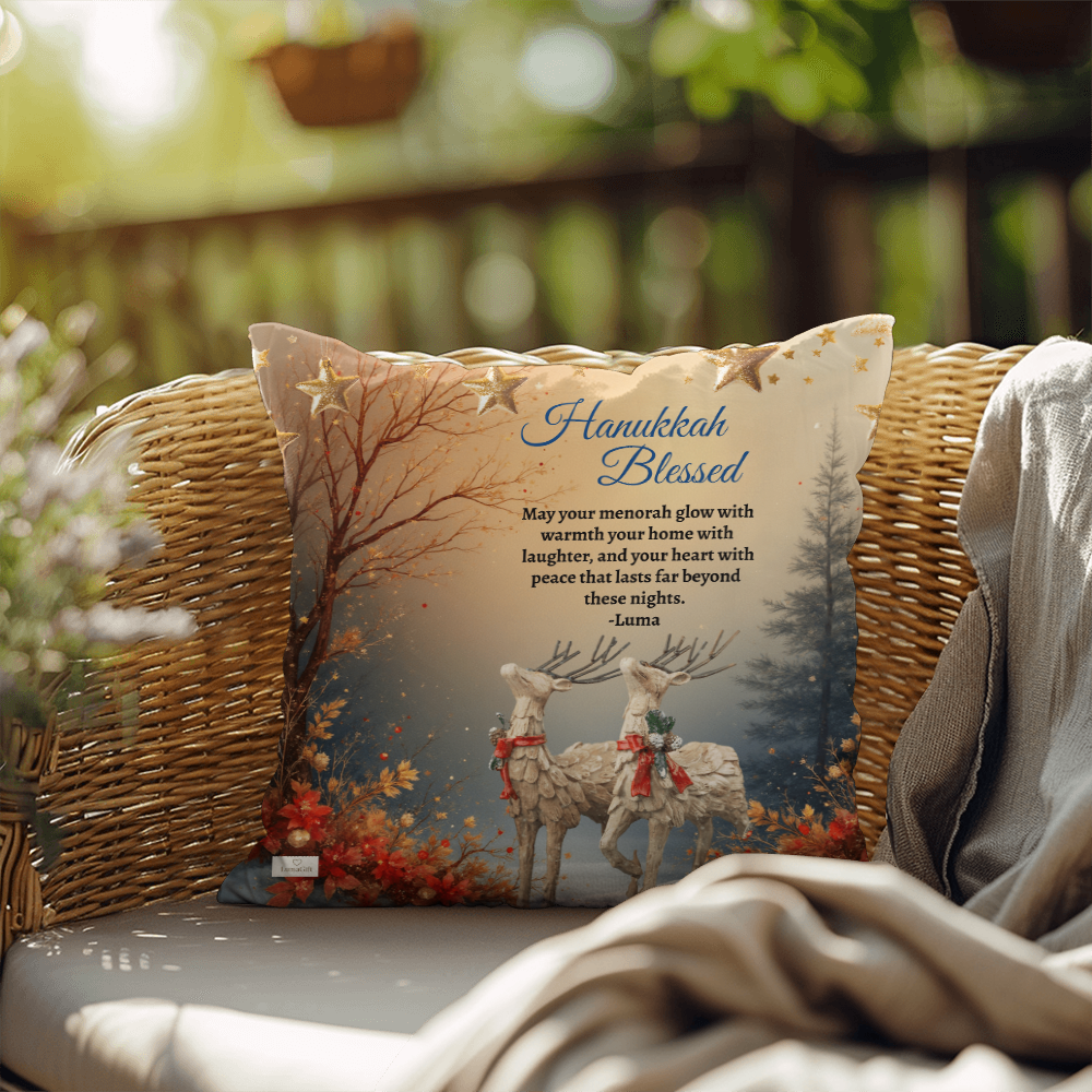 Hanukkah Blessing - Pillow
