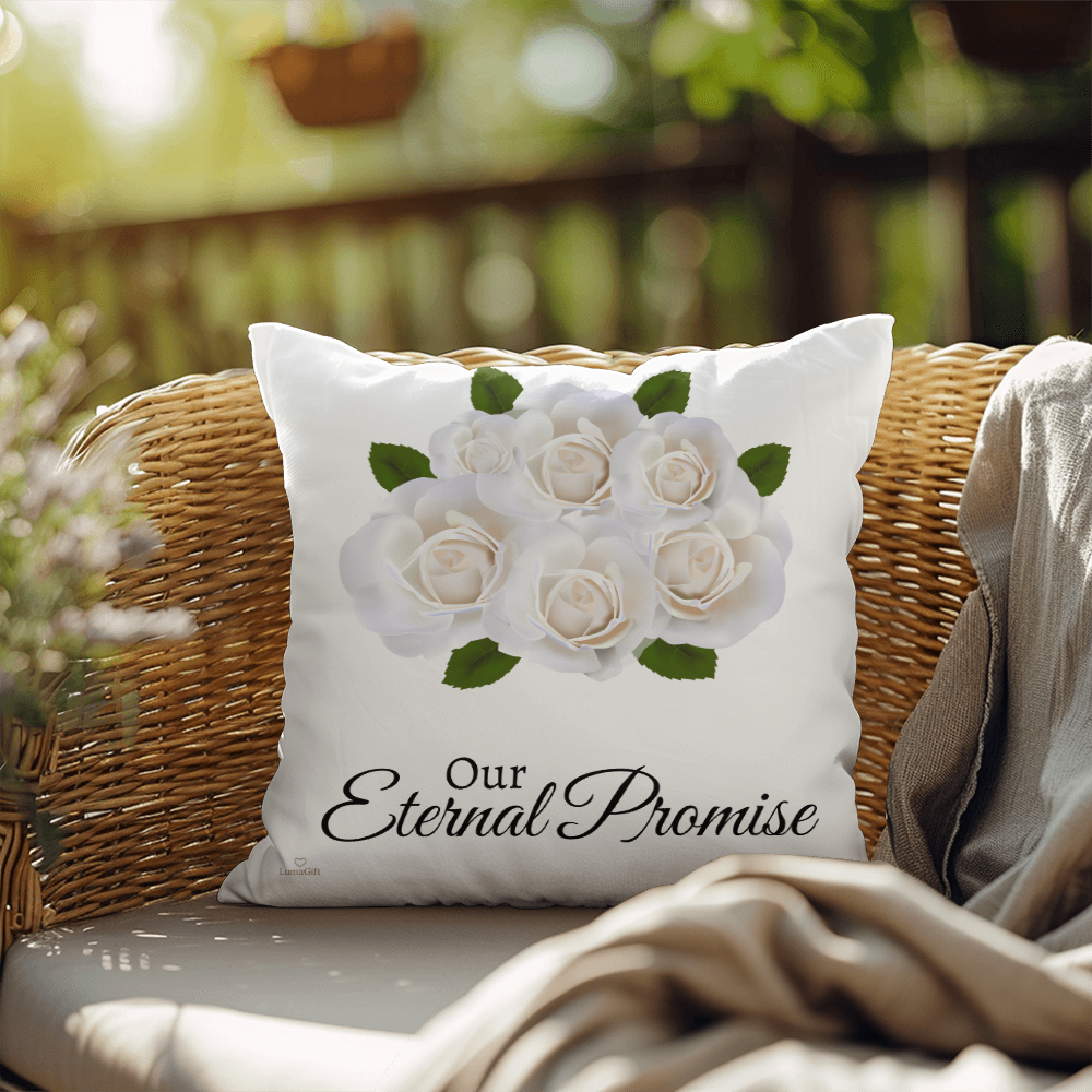 Our Eternal Love (White Roses - celebrates marriage & engagement)