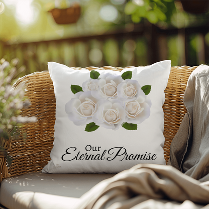 Our Eternal Love (White Roses - celebrates marriage & engagement)