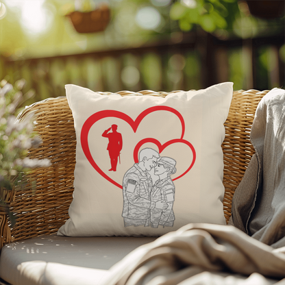 Love Through Service - pillow