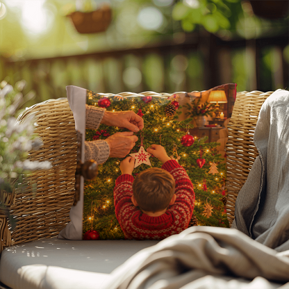 Treasured Moments — Christmas Decorative Pillow