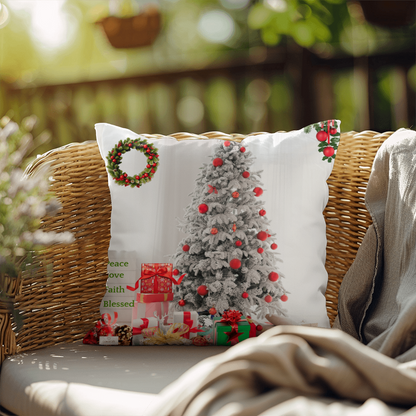 Merry Christmas Tree Gifts Pillow