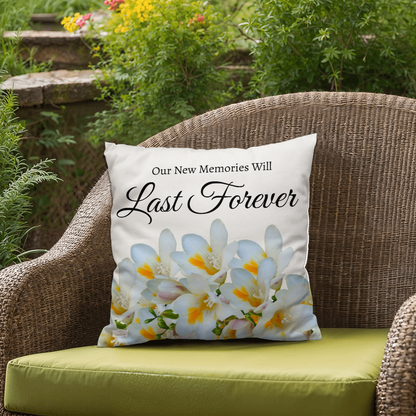 Our New Memories Will Last Forever (White - celebrates marriage & engagement)