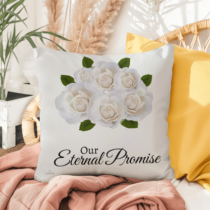 Our Eternal Love (White Roses - celebrates marriage & engagement)