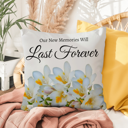Our New Memories Will Last Forever (White - celebrates marriage & engagement)