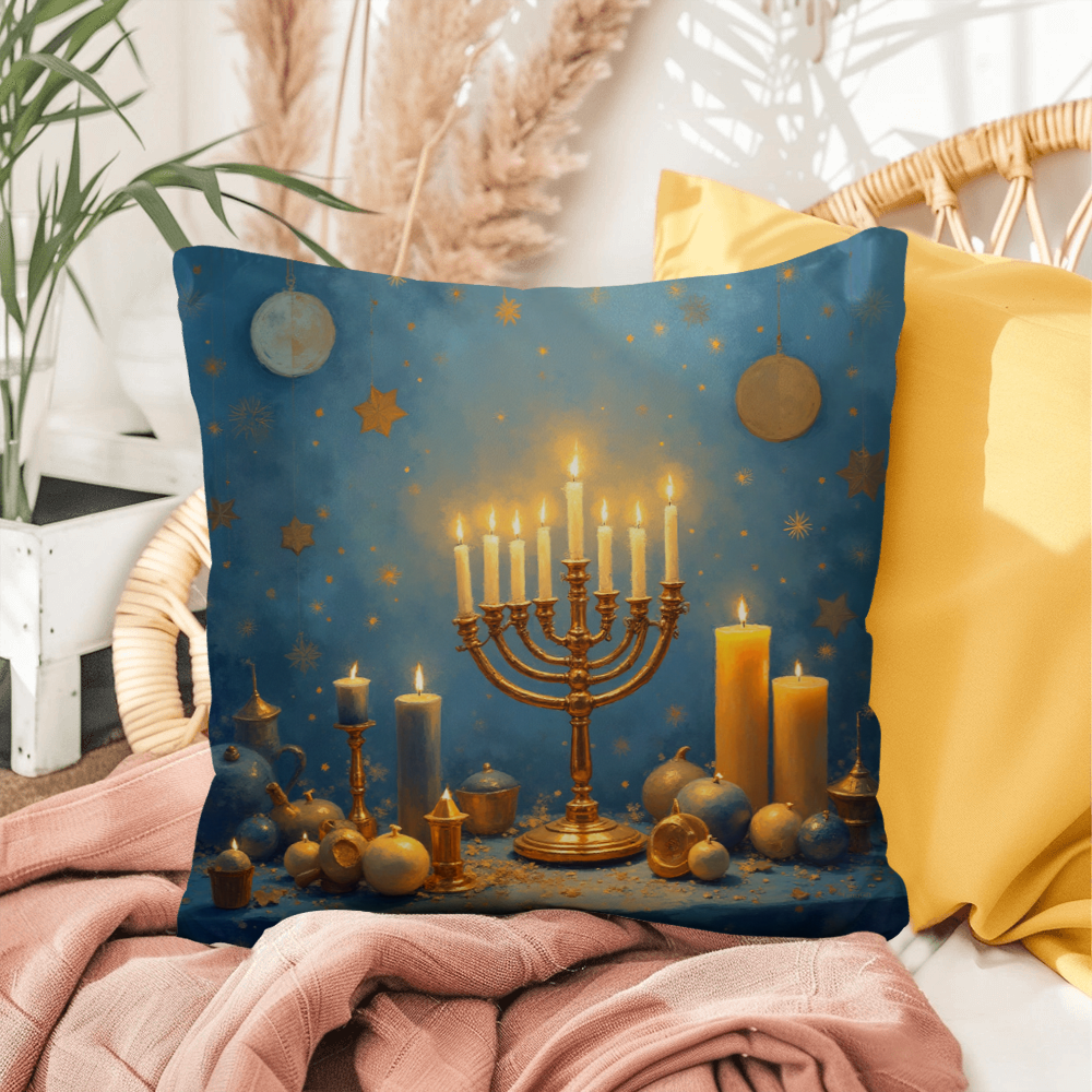 Hanukkah - faith, resilience, and light in the darkness pillow
