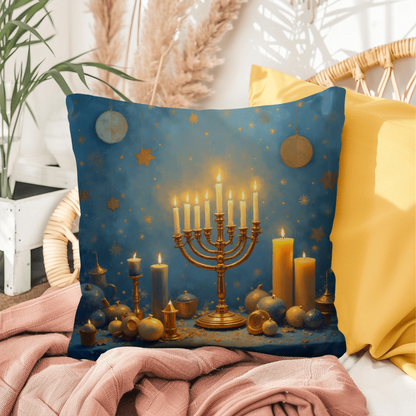 Hanukkah - faith, resilience, and light in the darkness pillow