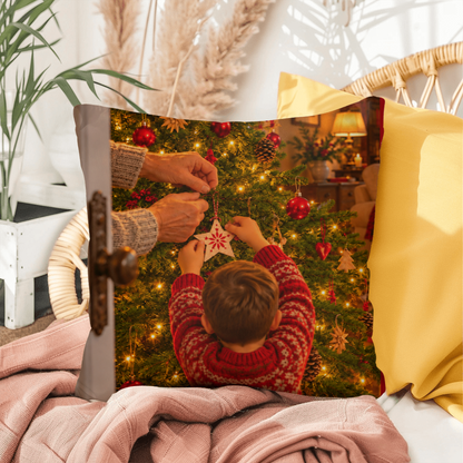 Treasured Moments — Christmas Decorative Pillow