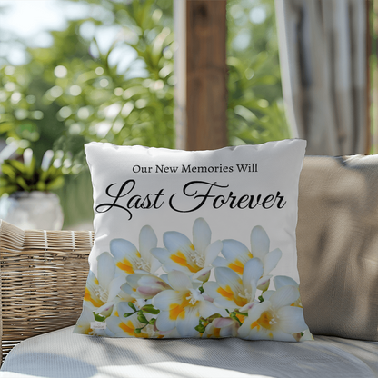 Our New Memories Will Last Forever (White - celebrates marriage & engagement)