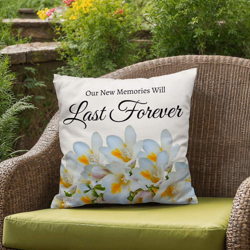 Our New Memories Will Last Forever (White - celebrates marriage & engagement)