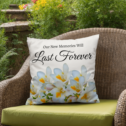 Our New Memories Will Last Forever (White - celebrates marriage & engagement)