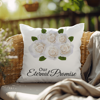 Our Eternal Love (White Roses - celebrates marriage & engagement)