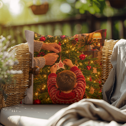 Treasured Moments — Christmas Decorative Pillow