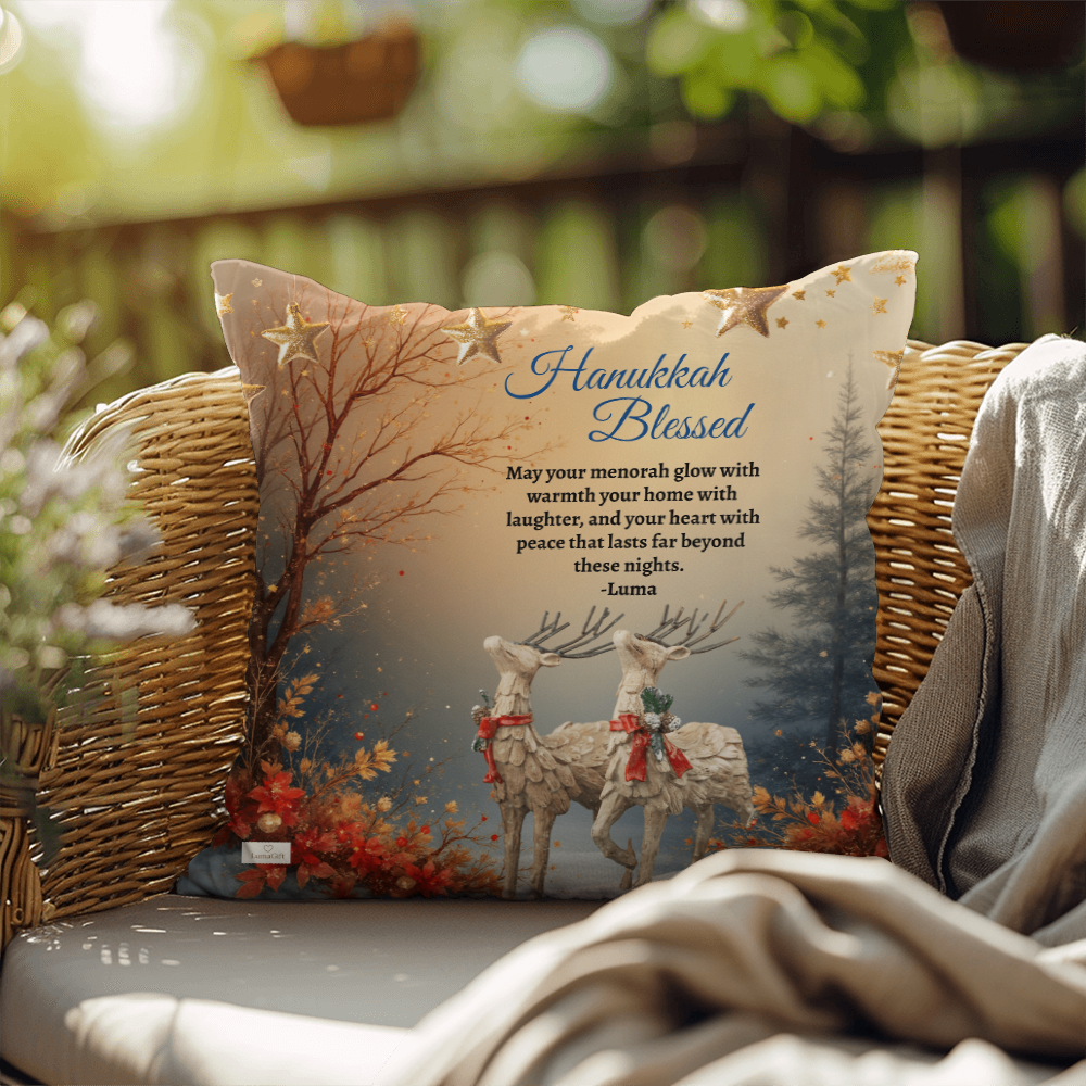 Hanukkah Blessing - Pillow