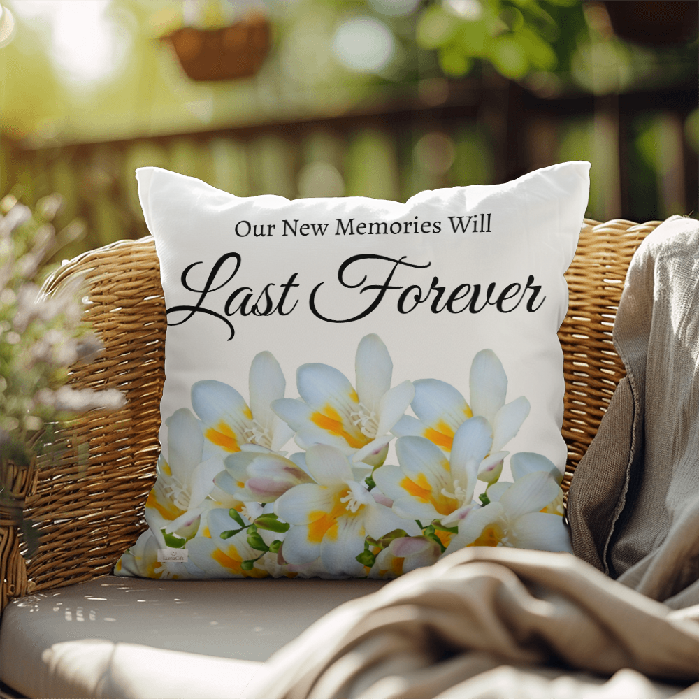 Our New Memories Will Last Forever (White - celebrates marriage & engagement)