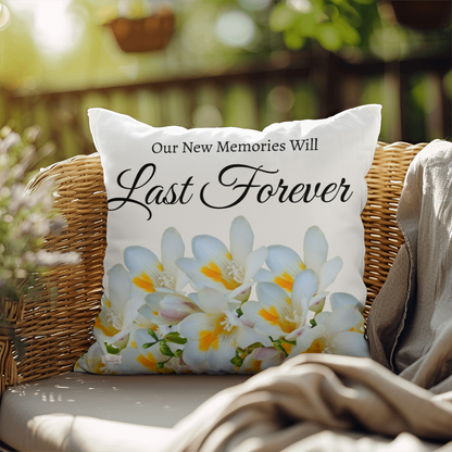 Our New Memories Will Last Forever (White - celebrates marriage & engagement)