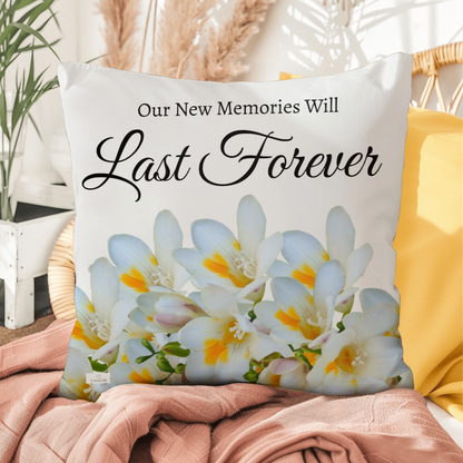 Our New Memories Will Last Forever (White - celebrates marriage & engagement)
