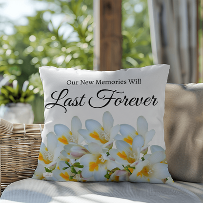 Our New Memories Will Last Forever (White - celebrates marriage & engagement)