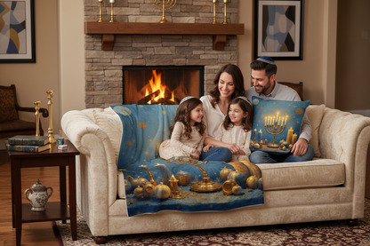 Hanukkah  -  faith, resilience, and light in the darkness Blanket