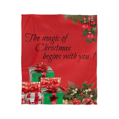 Magic of Christmas begins with you! Blanklet