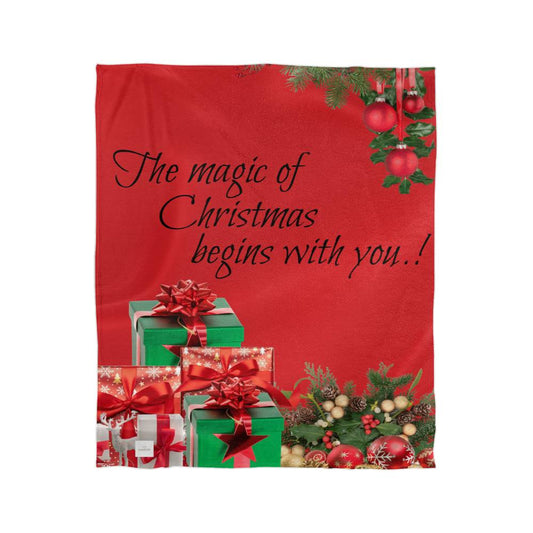 Magic of Christmas begins with you! Blanklet