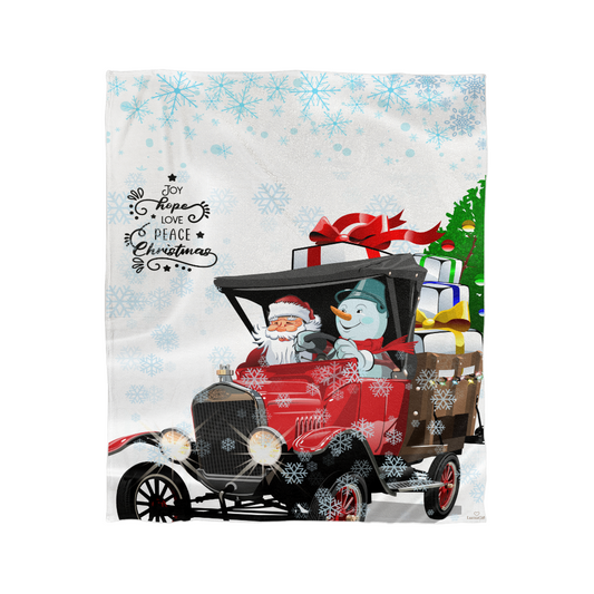 Santa & Snowman Blanket