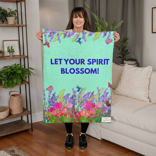 Let Your Spirit Blossom! Blanket