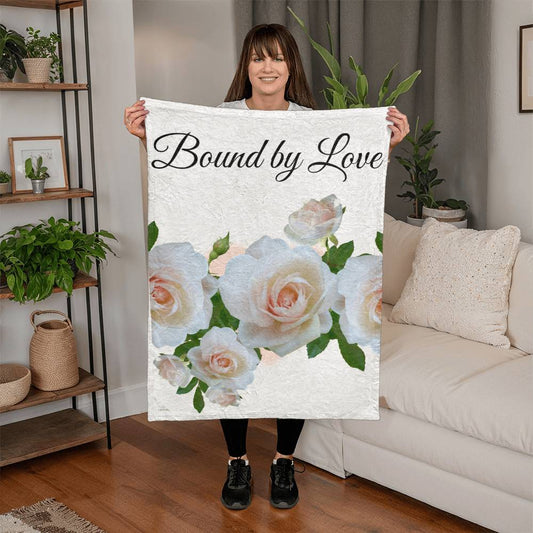 Bound by Love Blanket (White - wedding, engagement, anniversary)