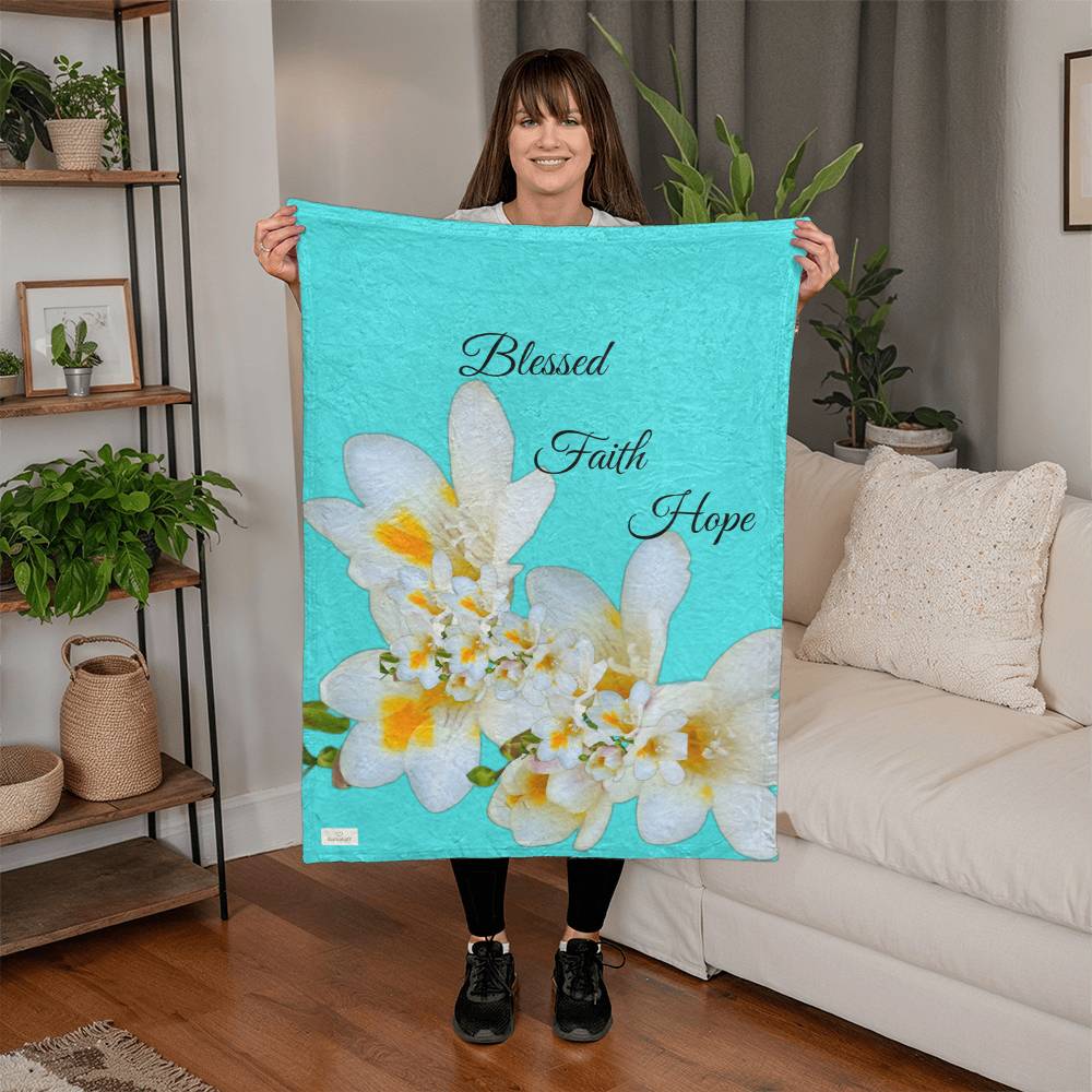 Blessed, Faith, & Hope Blanket