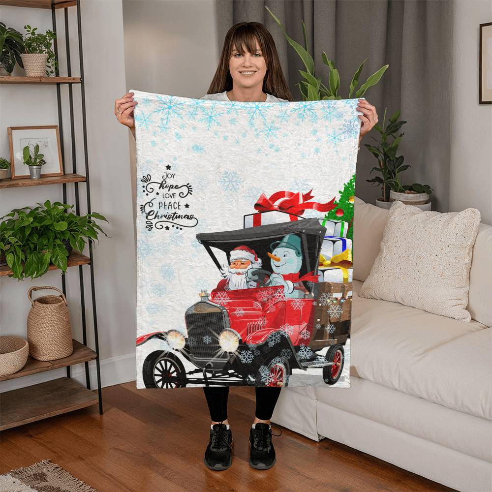 Santa & Snowman Blanket