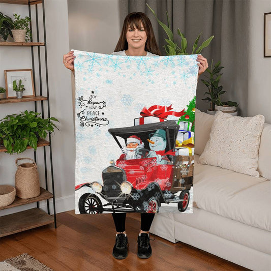 Santa & Snowman Blanket
