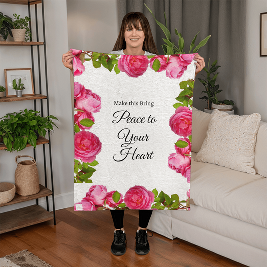 Roses Blanket - (May this bring peace to your heart).