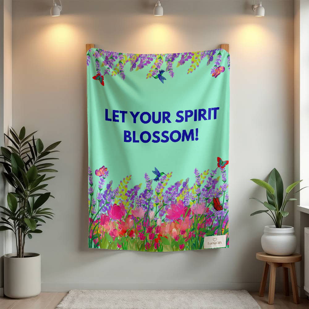 Let Your Spirit Blossom! Blanket