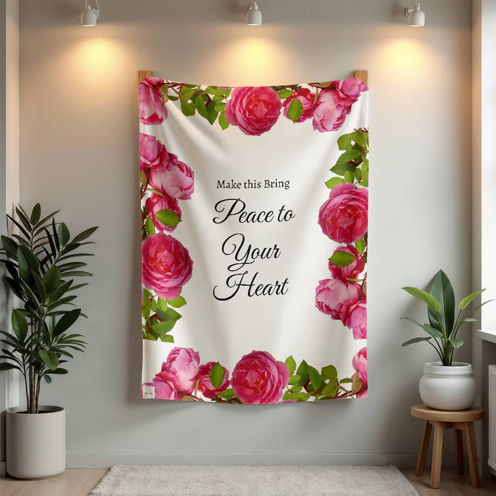 Roses Blanket - (May this bring peace to your heart).