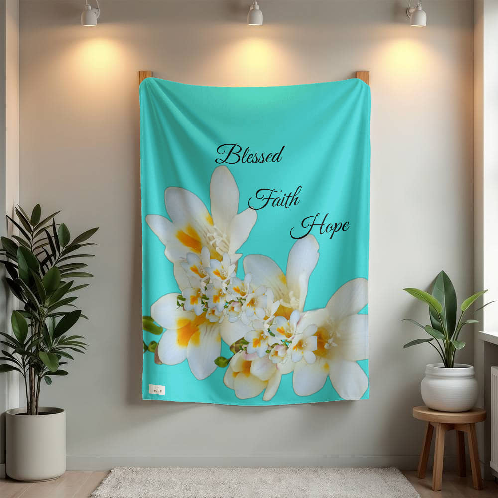 Blessed, Faith, & Hope Blanket
