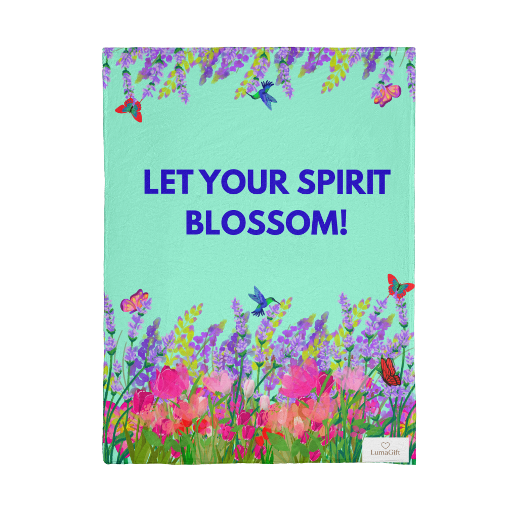 Let Your Spirit Blossom! Blanket