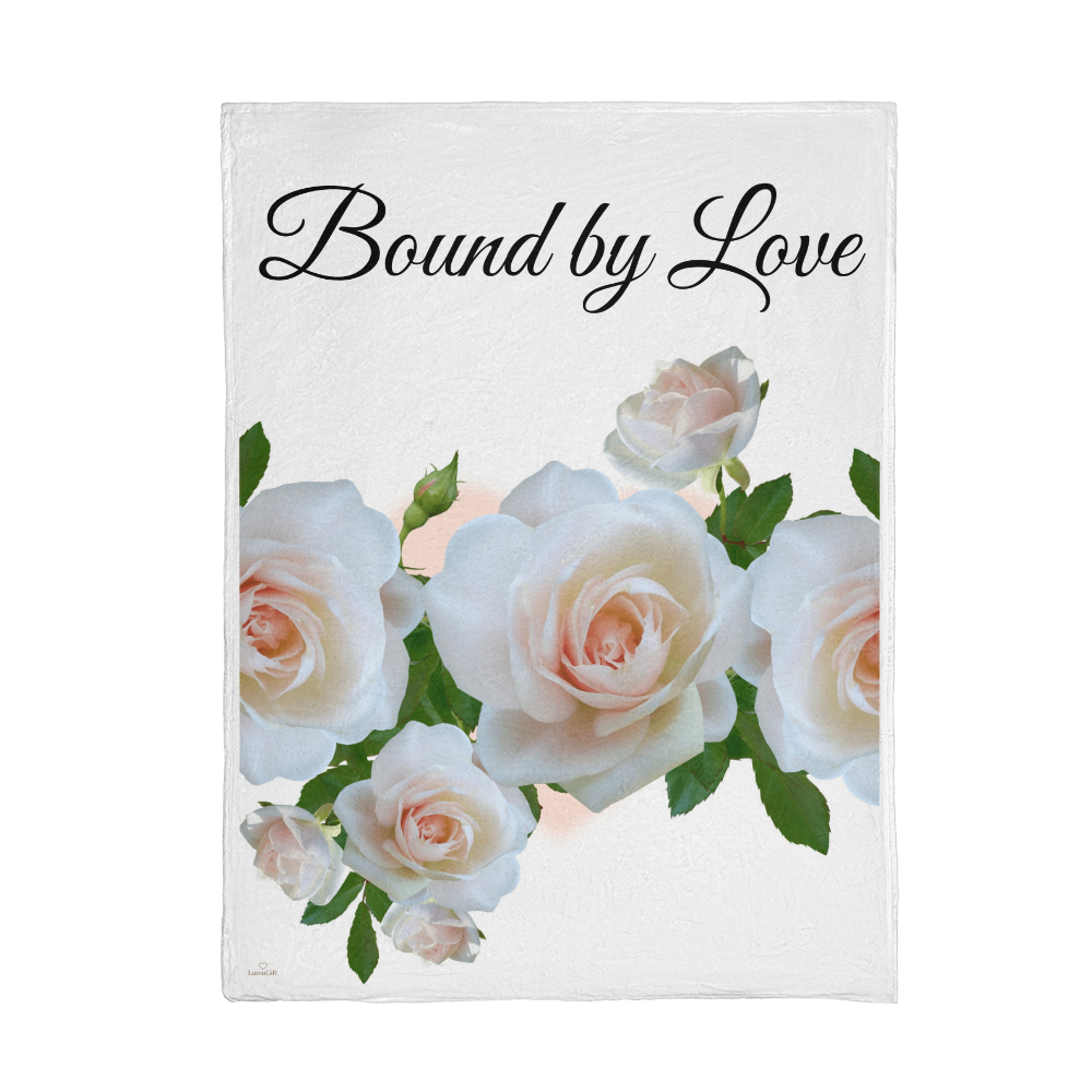 Bound by Love Blanket (White - wedding, engagement, anniversary)