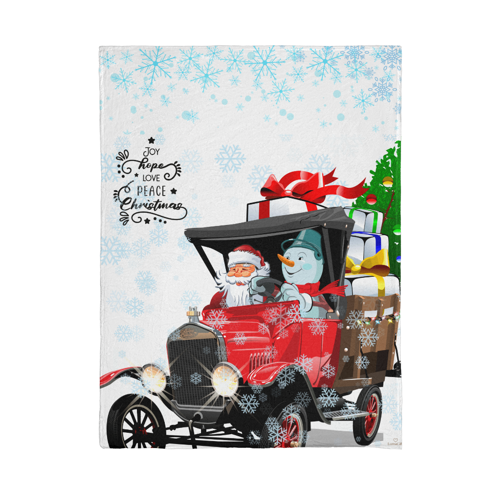 Santa & Snowman Blanket
