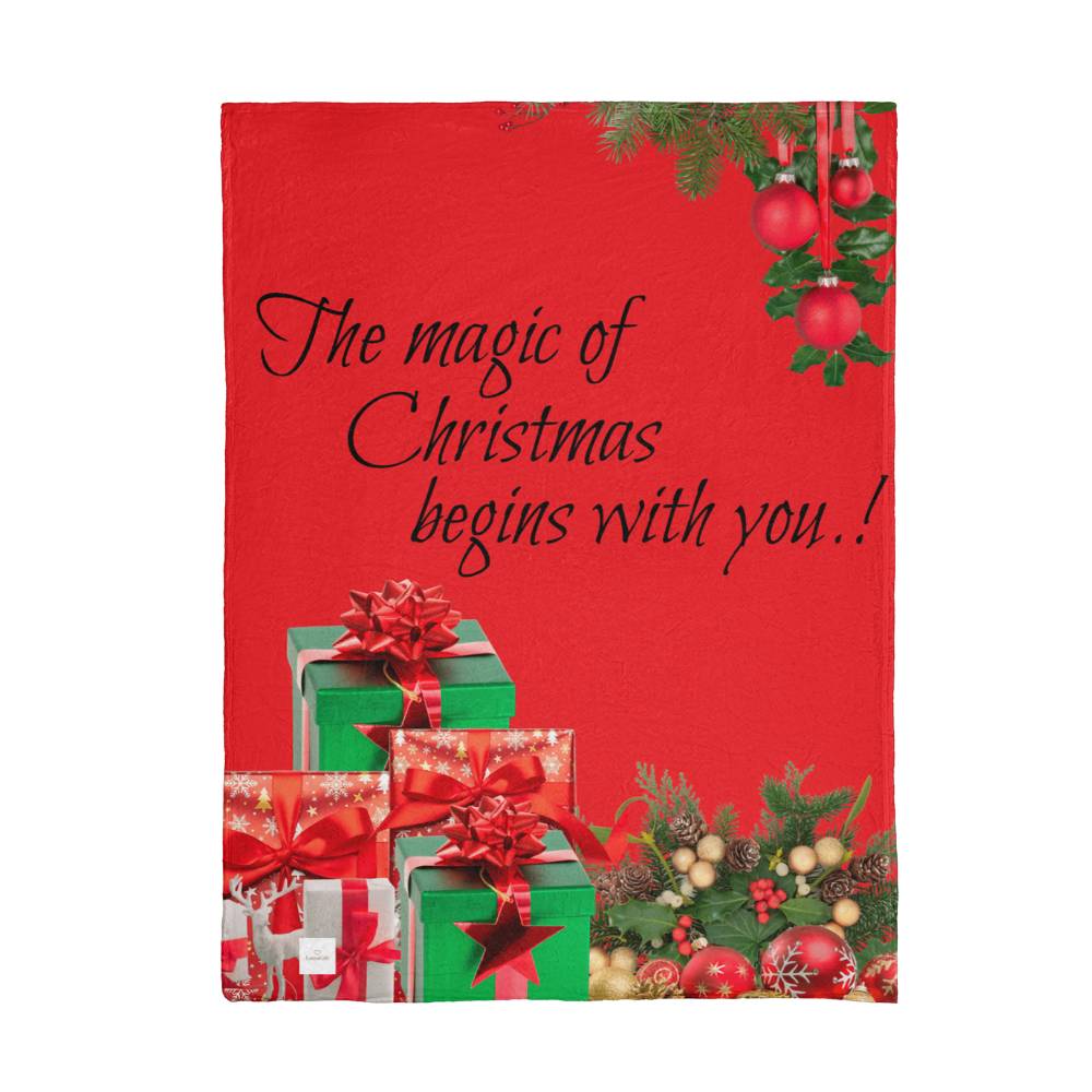 Magic of Christmas begins with you! Blanklet