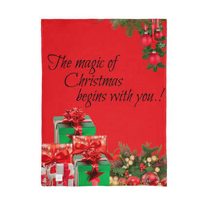 Magic of Christmas begins with you! Blanklet