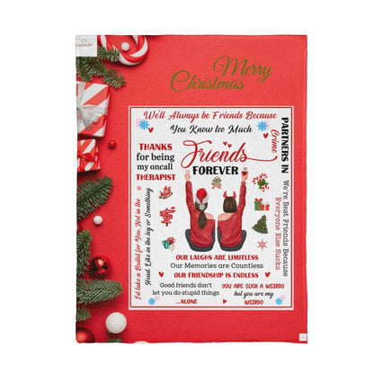 Merry Christmas Best Friends Blanket