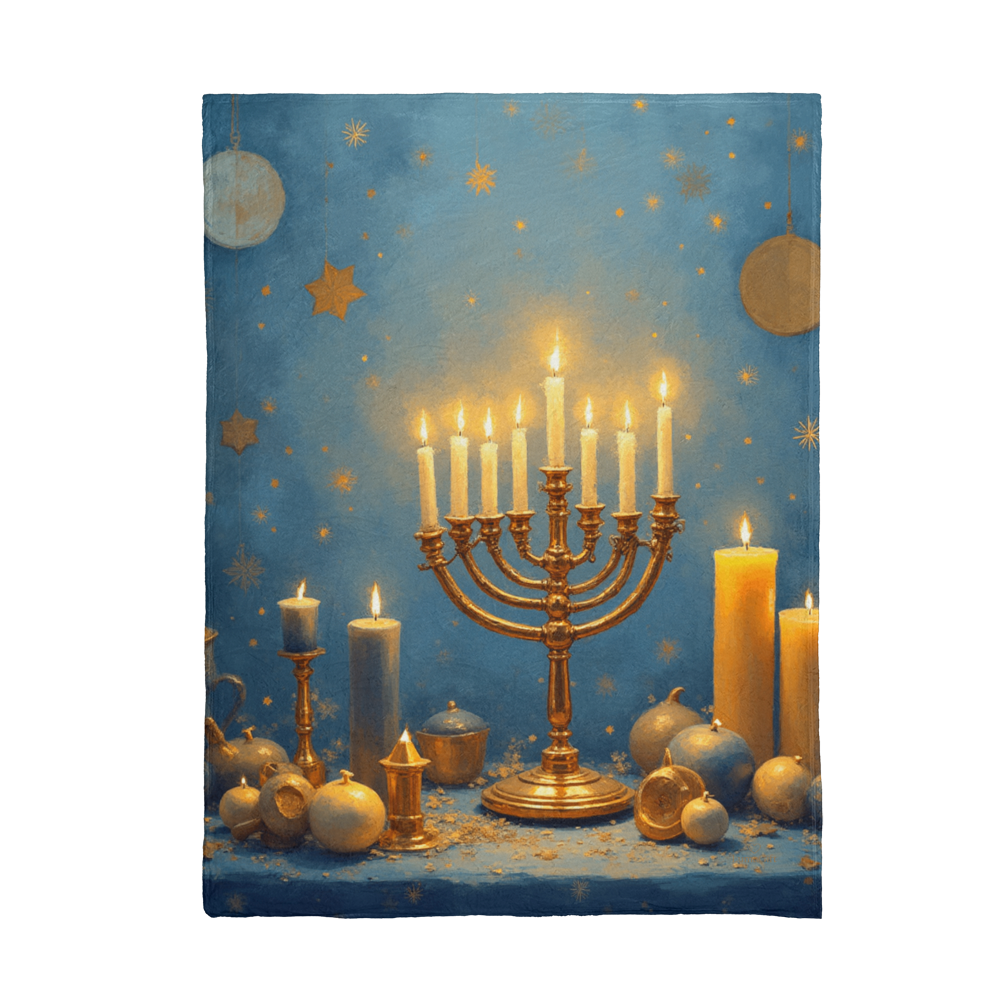 Hanukkah  -  faith, resilience, and light in the darkness Blanket