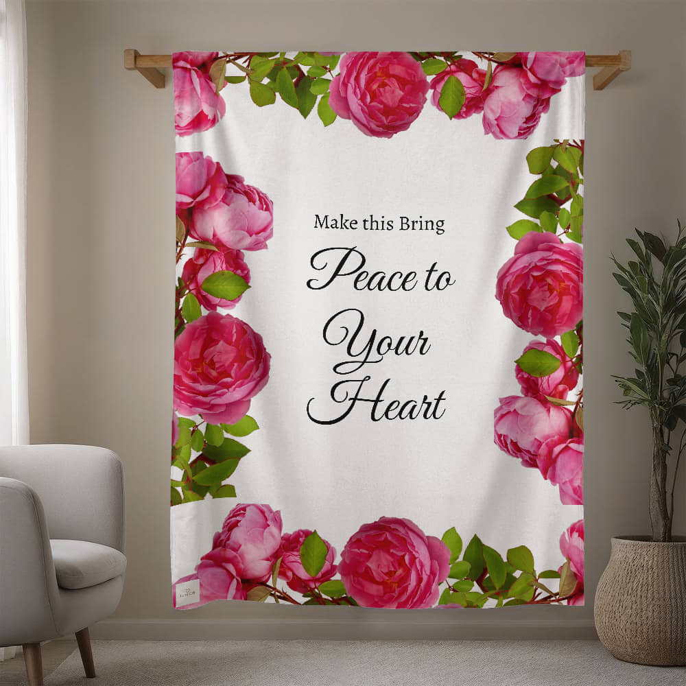 Roses Blanket - (May this bring peace to your heart).