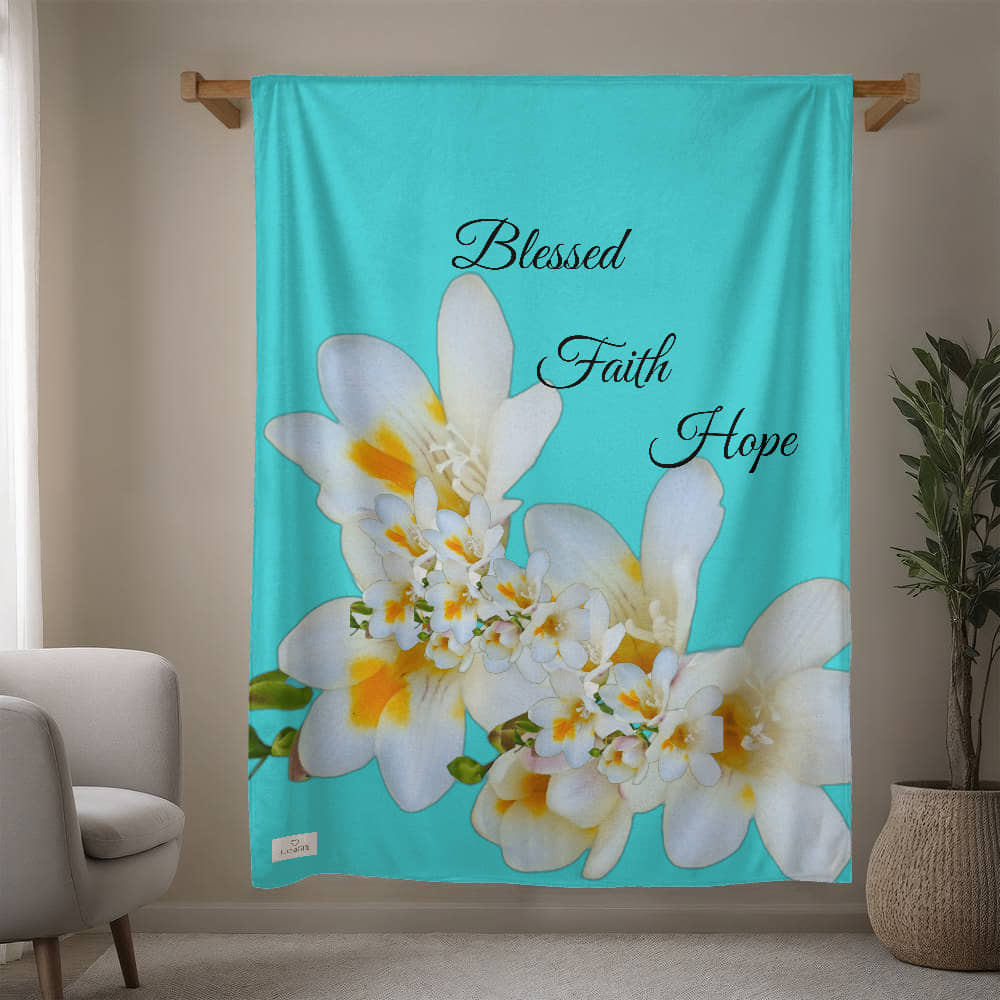 Blessed, Faith, & Hope Blanket