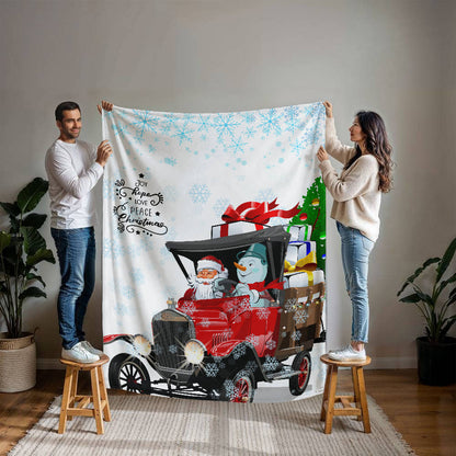 Santa & Snowman Blanket