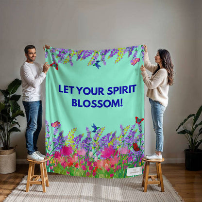Let Your Spirit Blossom! Blanket