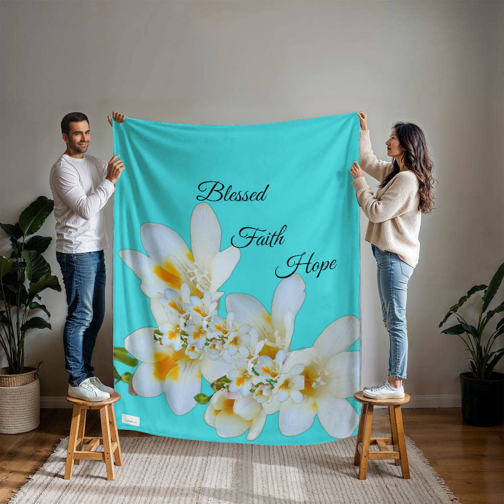 Blessed, Faith, & Hope Blanket